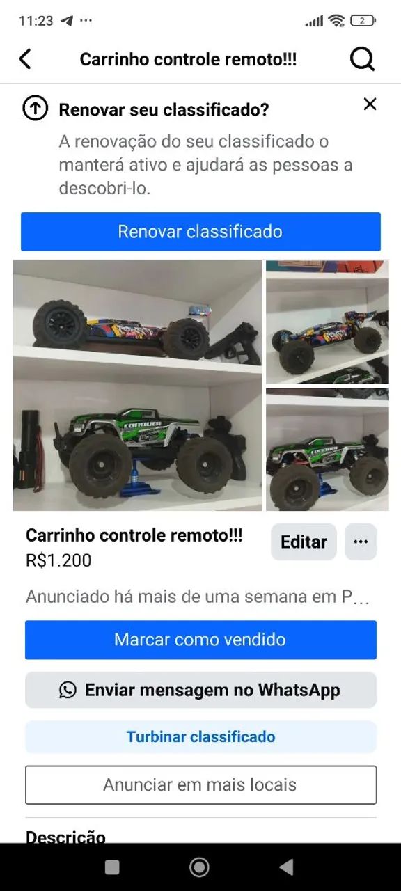 Carrinho de controle remoto !!!!