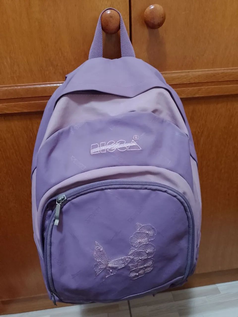 Mochila escolar Feminina Risca Lilás 