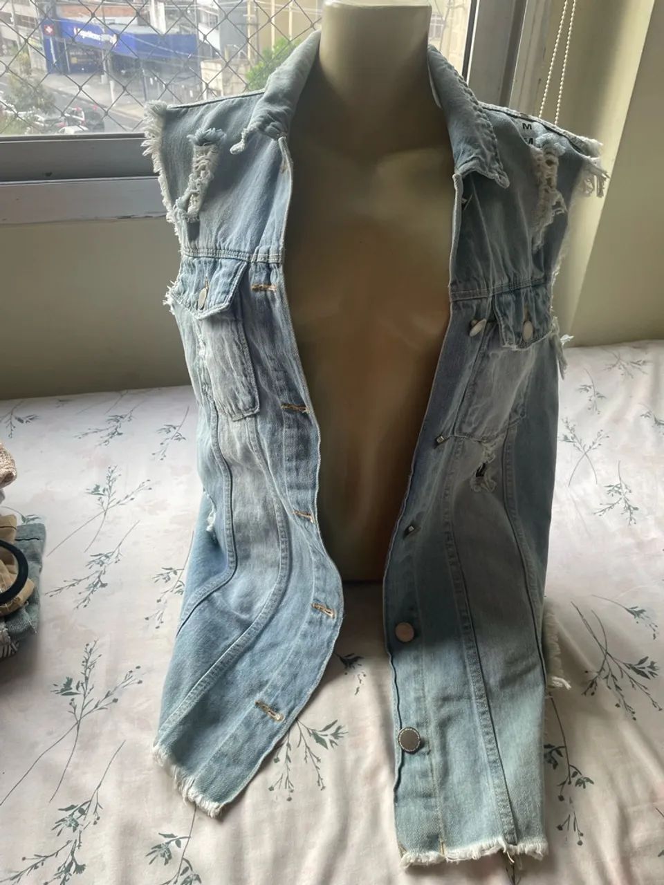 Colete longo jeans  - Foto 2