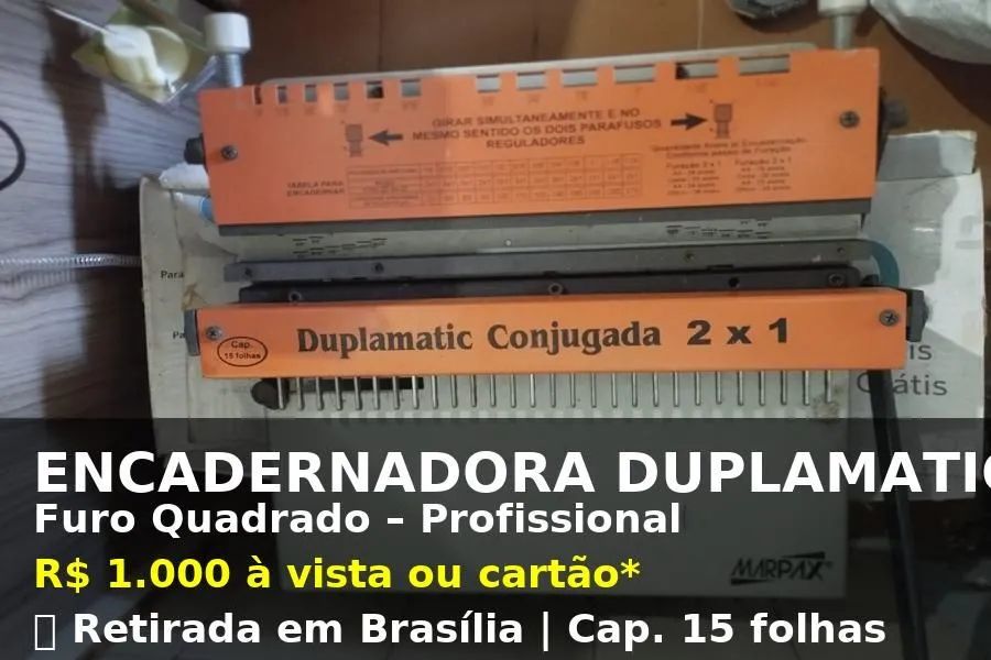 Encadernadora Furo quadrado wire-o