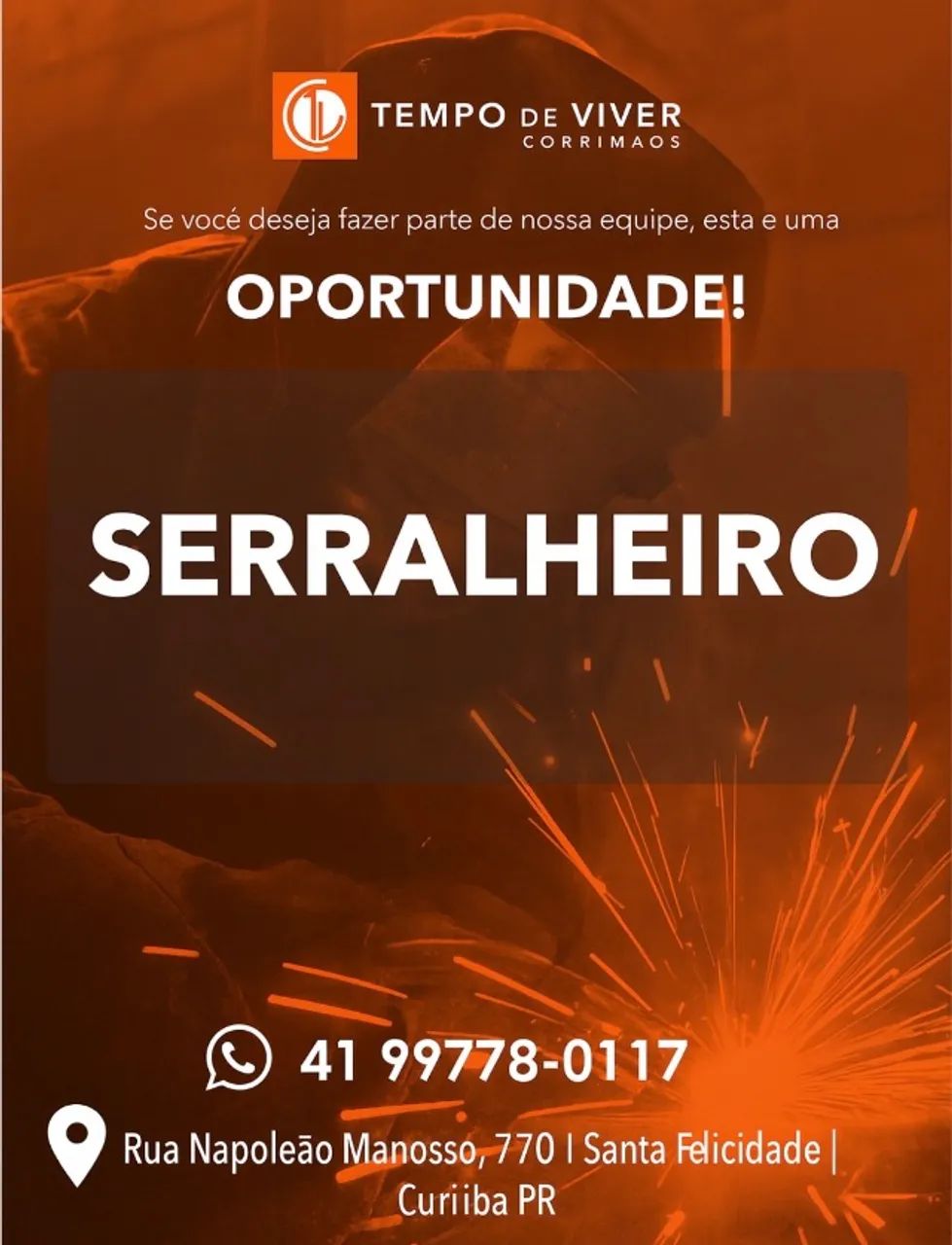 Oportunidade -Serralheiro