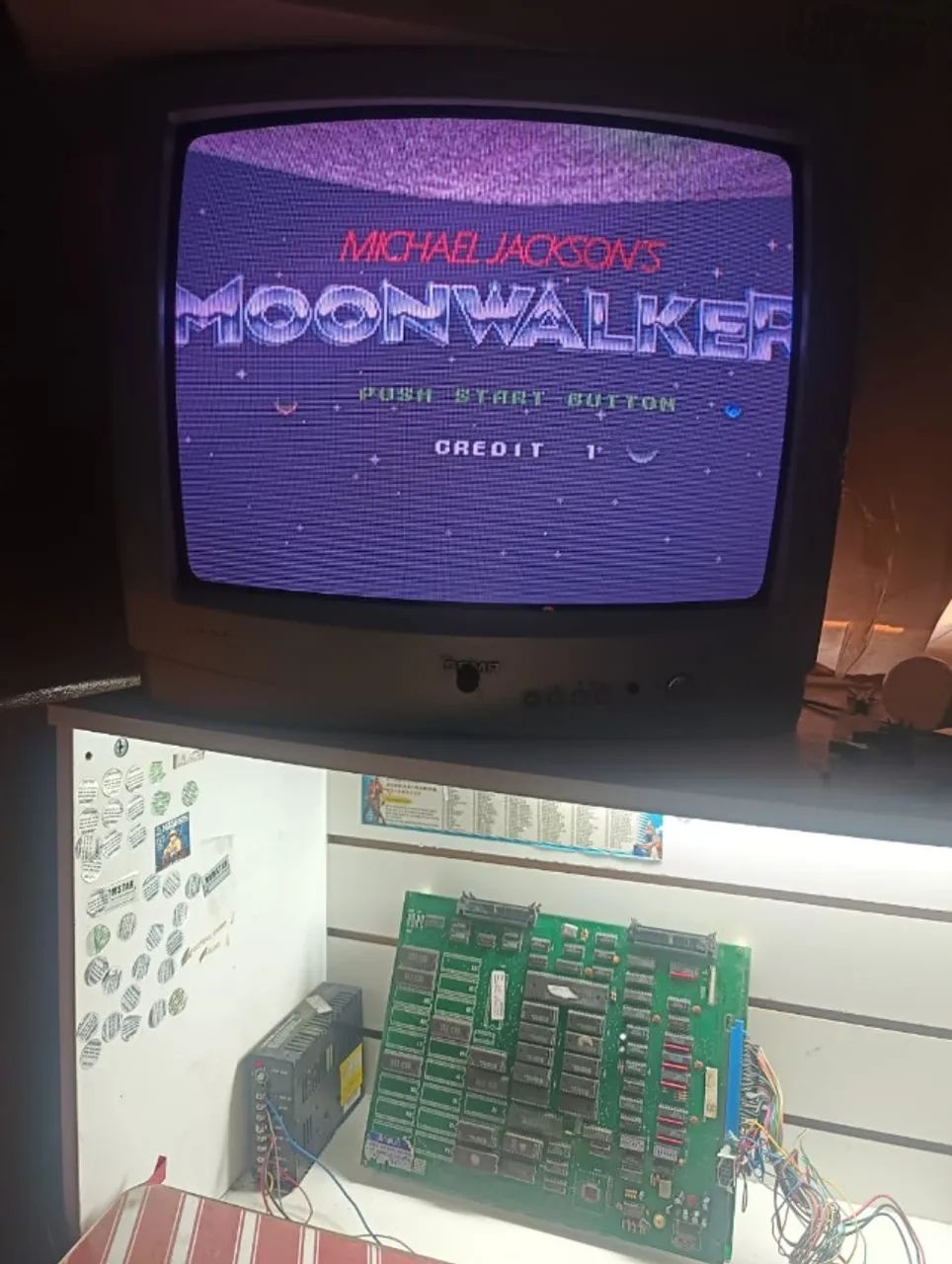 Placa de fliperama jamma bootleg moonwalker