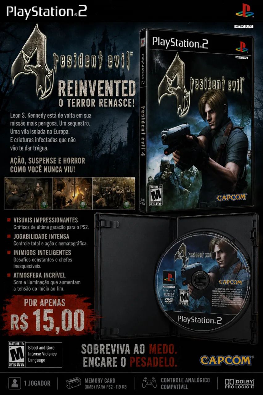 Resident Evil 4 CLASSICO PS2