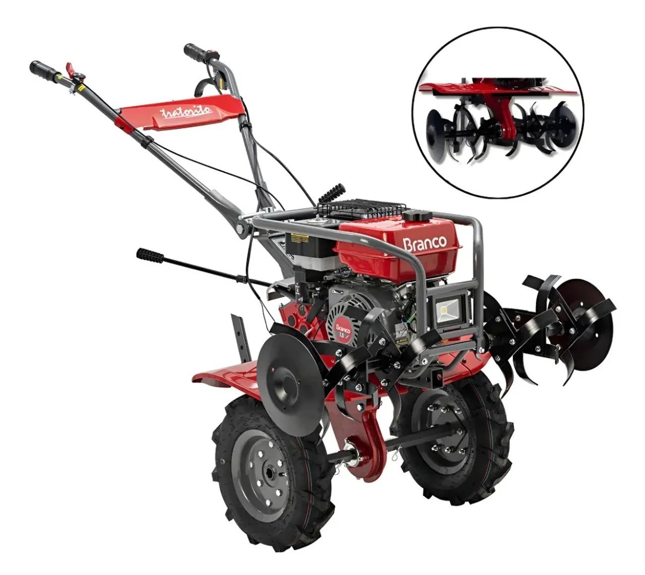 Motocultivador Tratorito Branco 7.5hp 3 Marchas - Foto 3