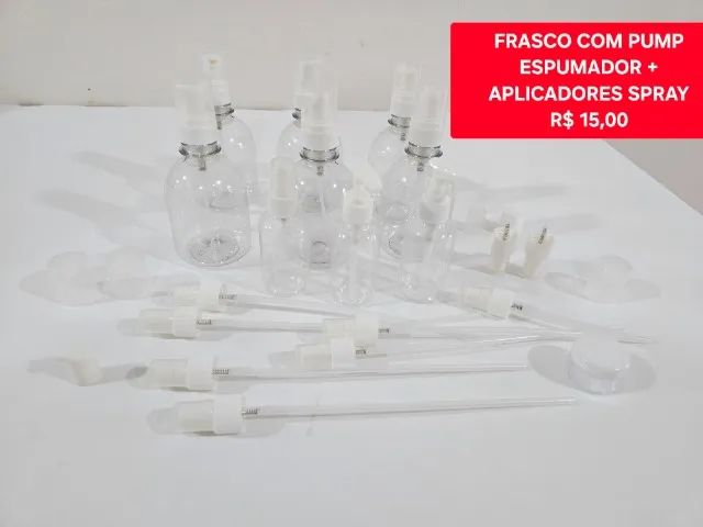 Frasco com Pump Espumador + Aplicadores Spray - Foto 3