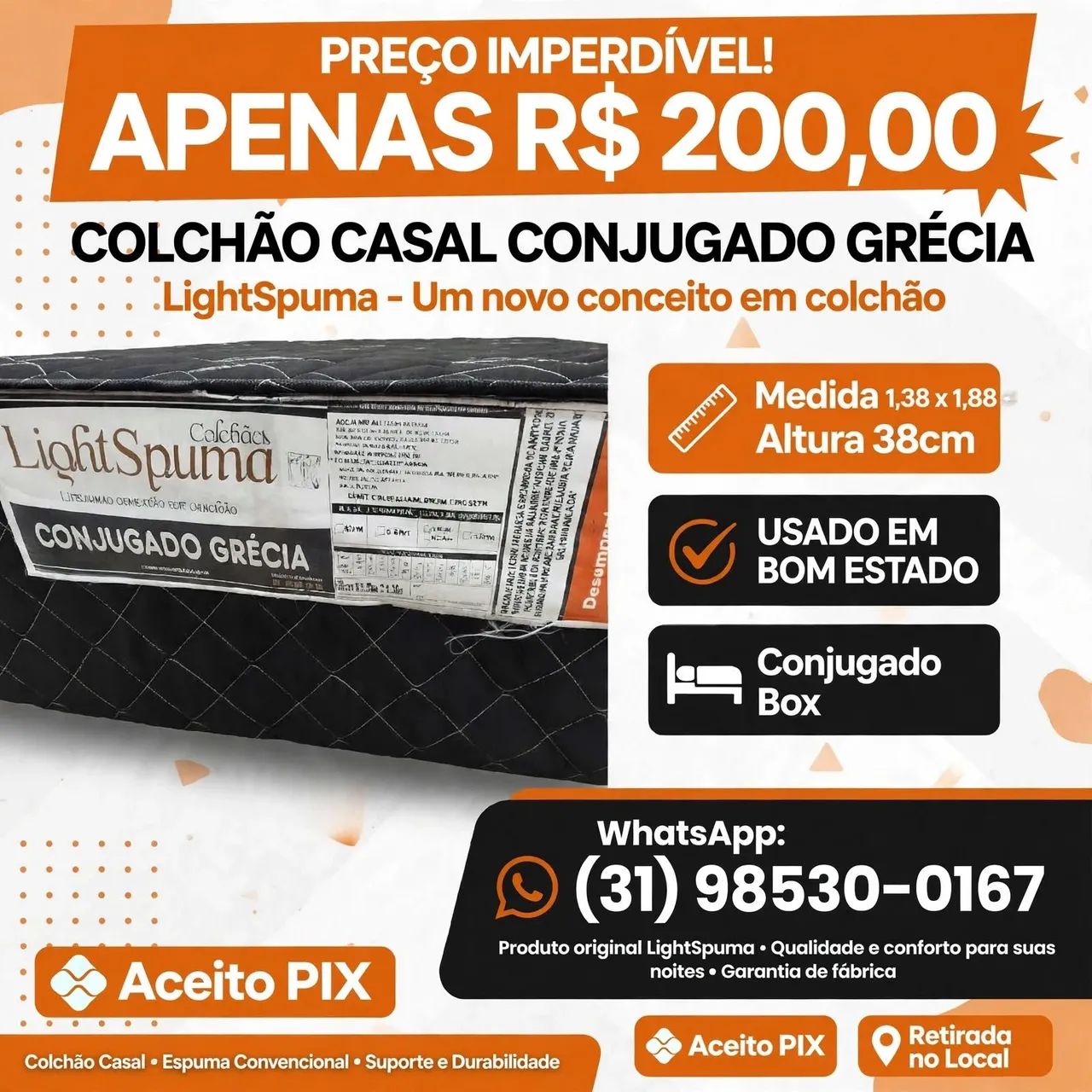 Cama box casal conjugada 