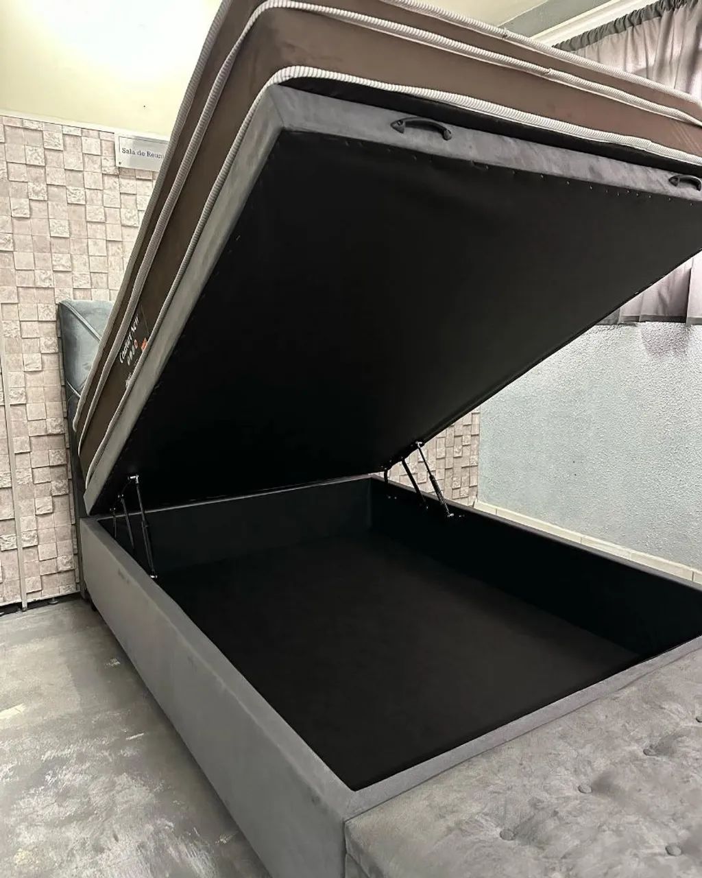 Cama baú + colchão casal 