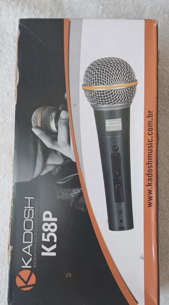 MICROFONE COM FIO K58P KADOSH DINÃMICO CARDIÓIDE 