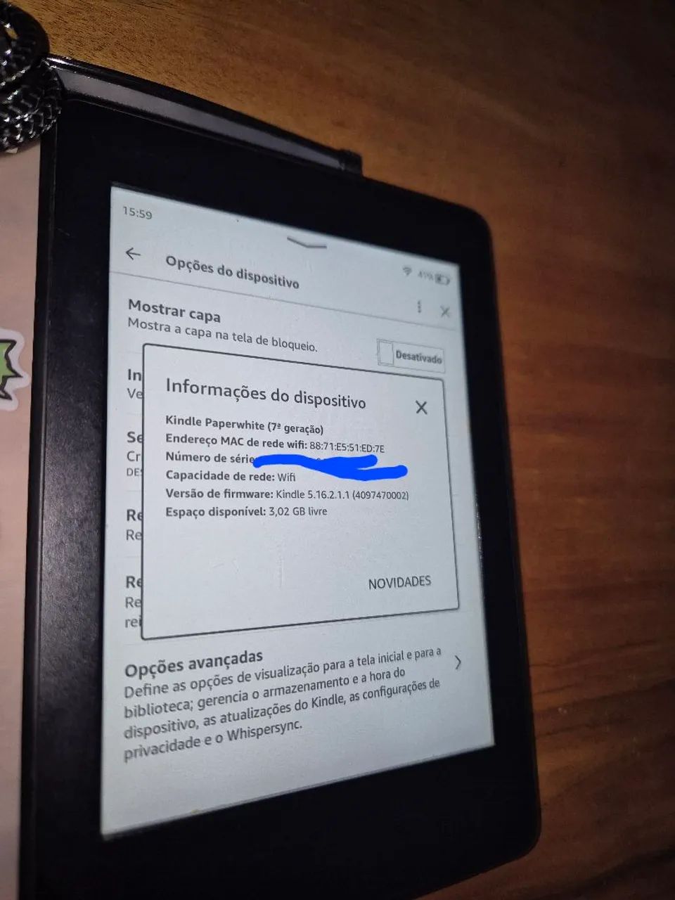 Kindle Paperwhite 7 Usado, mas funciona perfeitamente - Foto 5