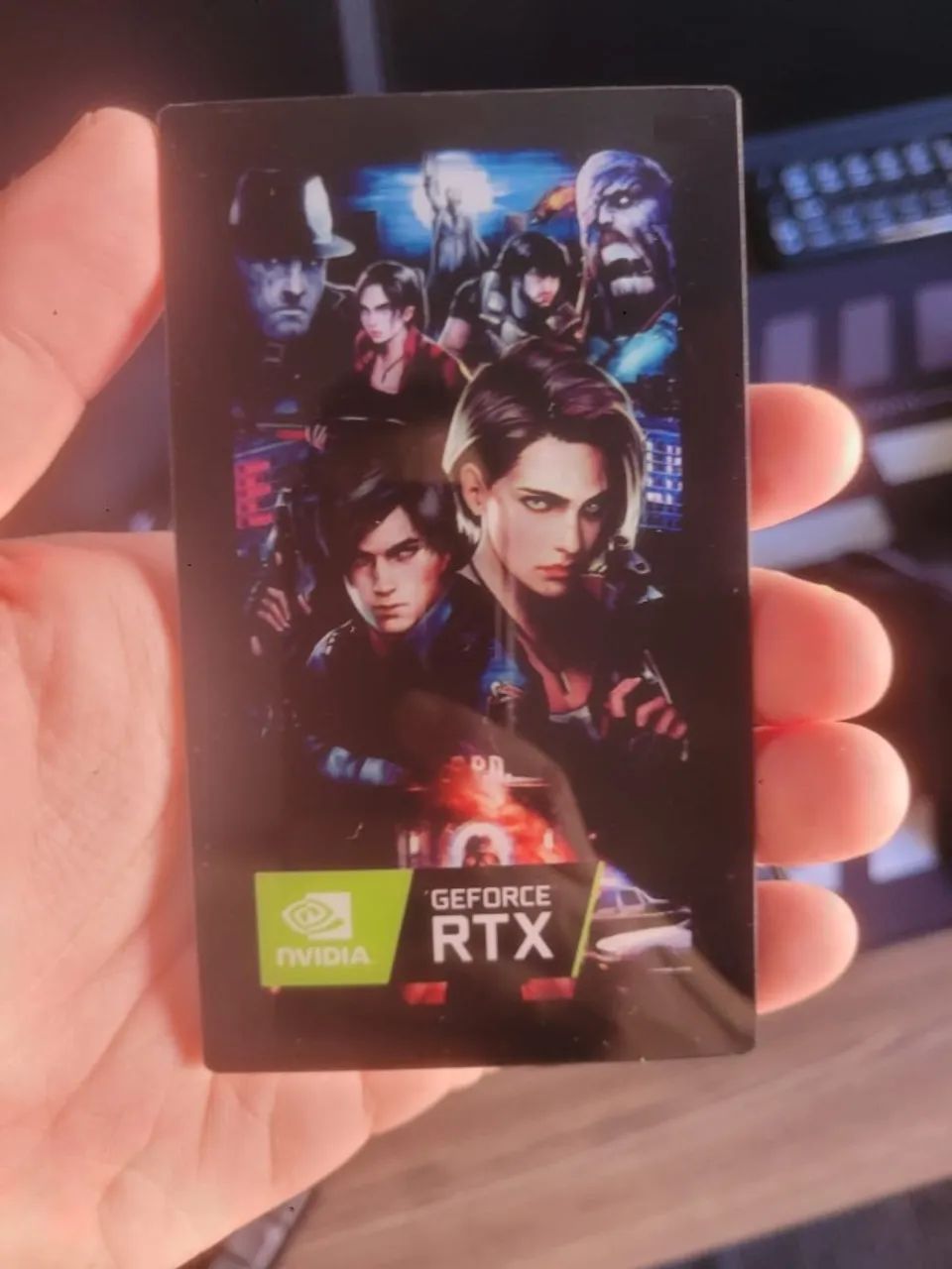 Placa led decorativa para Pc resident evil