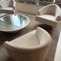 conjunto mobiliário conversação 4 poltronas Effe e mesa Coliseu - Prodomo - Foto 5