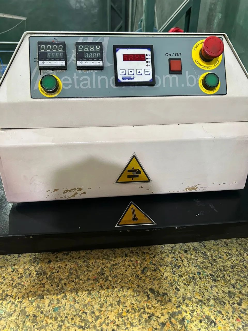 RENSA SUBLIMÁTICA 220V PRANCHA COM ÁREA DE SUBLIMAÇÃO DE 60cm X 1,00m PNEUMÁTICA METALNOX  - Foto 5