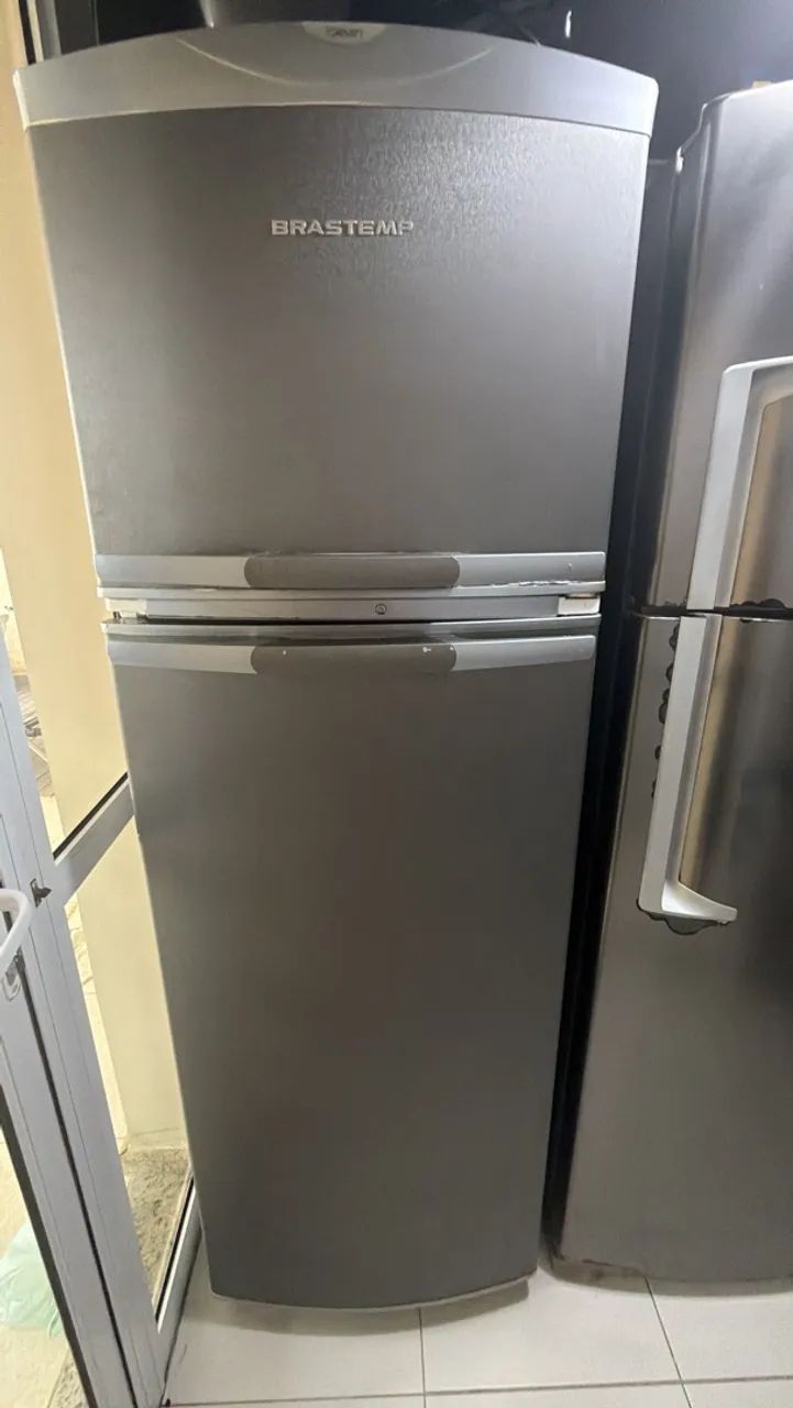 Geladeira Brastemp plotada inox usada  - Foto 4