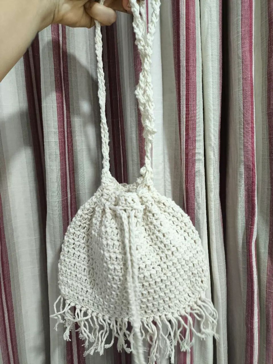Bolsa de crochê artesanal (barbante) - Foto 2