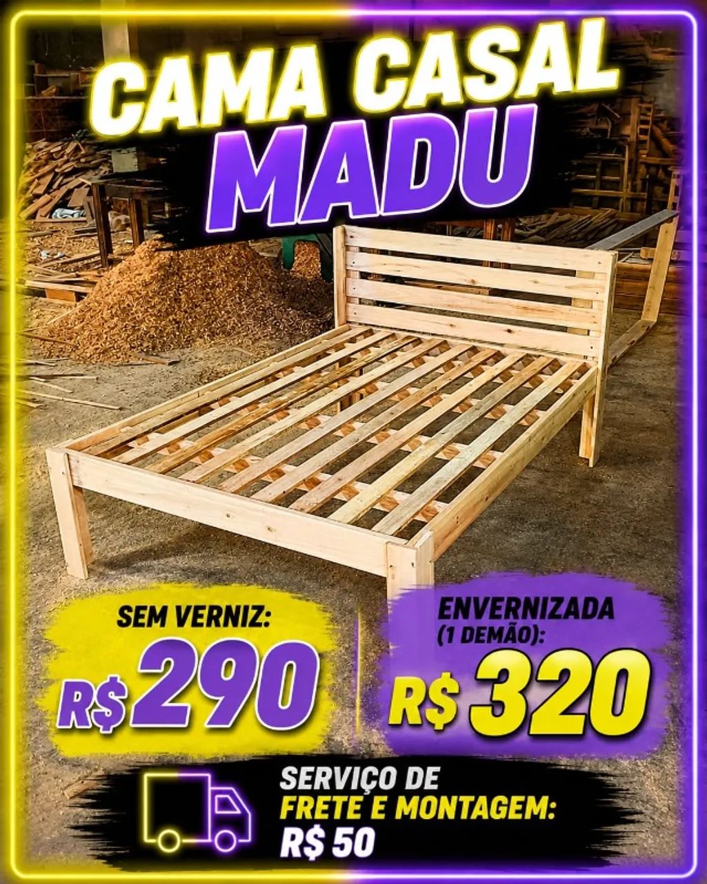 CAMA CASAL MADU