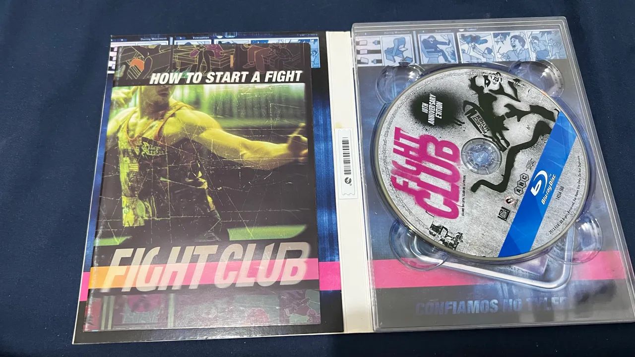 Clube da luta box Bluray + dvd + livro - Foto 2