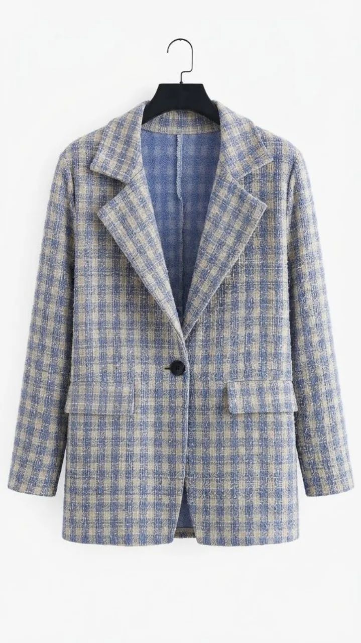Blazer elegante com brilho 