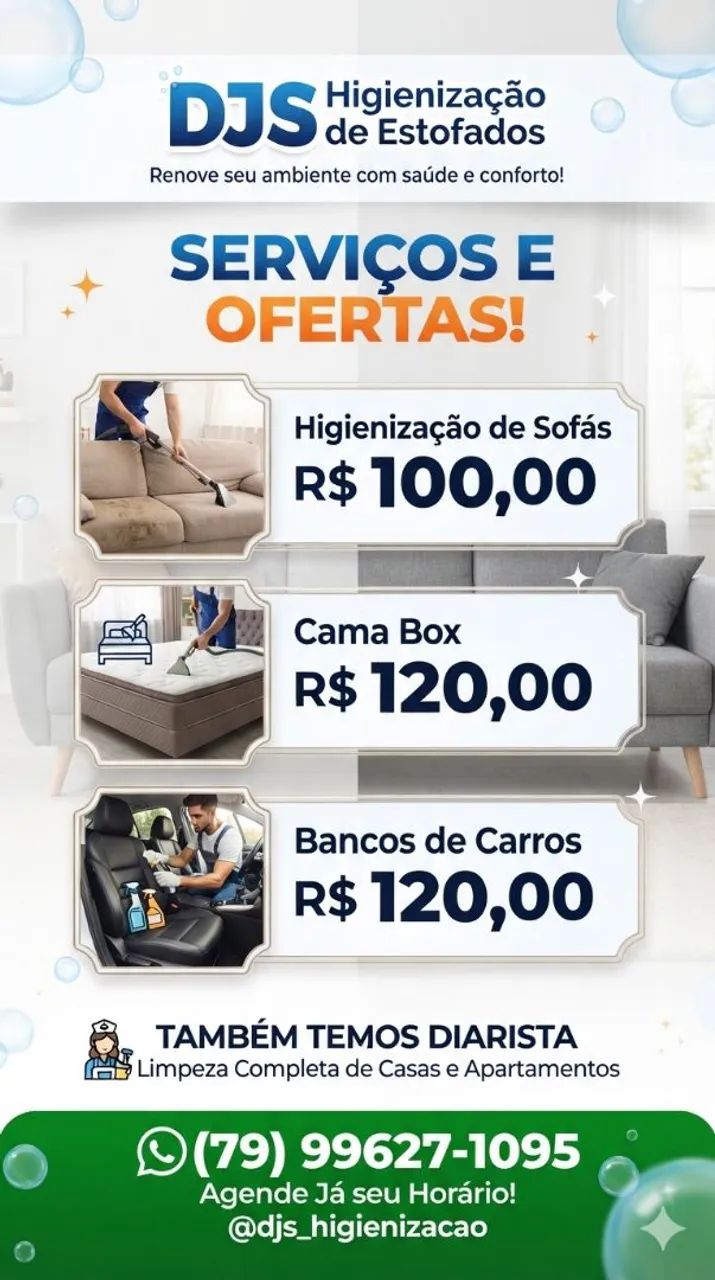 Djs higienização de Estofados  - Foto 2