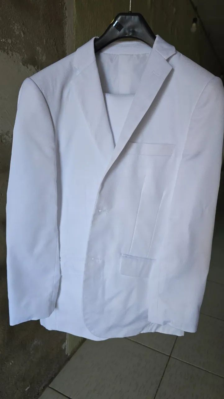 Terno Masculino Branco completo