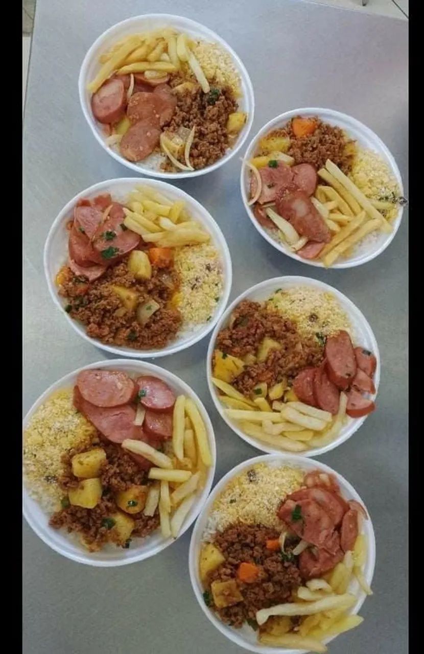 Quentinha ftk sabor no prato 