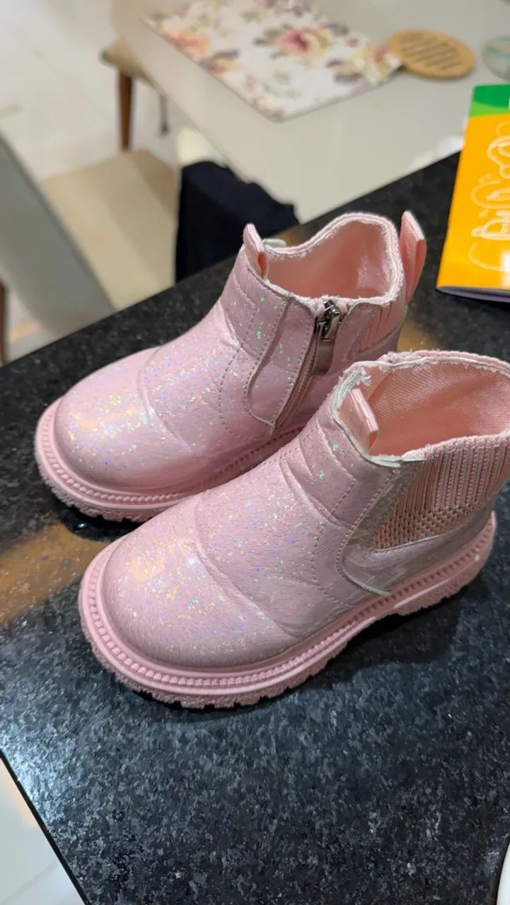 Bota Infantil Rosa - Foto 3