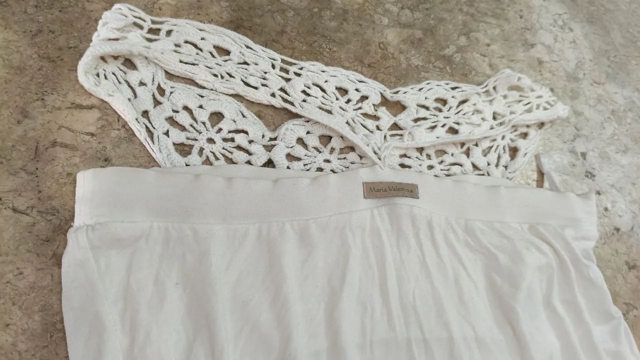 Maria Valentina blusa com crochê  - Foto 4