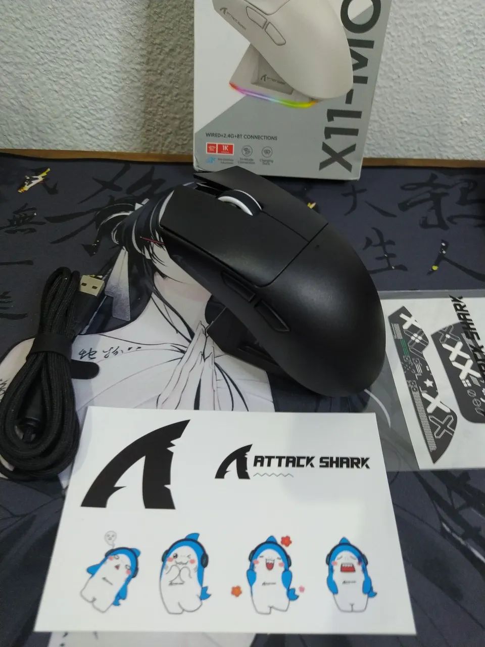 Mouse gamer Attack shark x11+ Dock