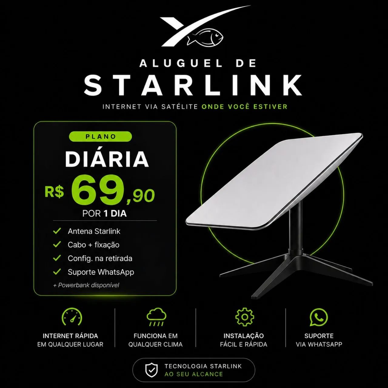 ALUGUEL DE STARLINK