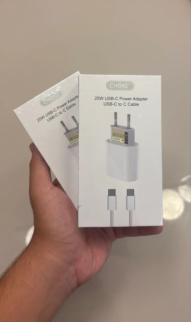 Carregador USB-C, lacrado!
