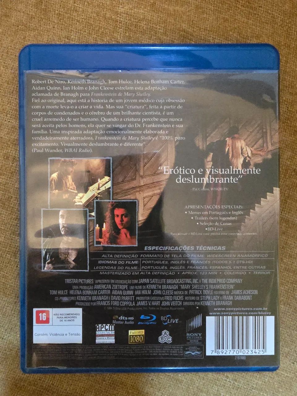 Frankenstein de Mary Shelley Blu-Ray Robert DeNiro - Foto 2