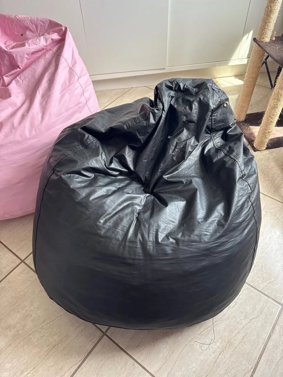 Puff rosa e preto médio  - Foto 2