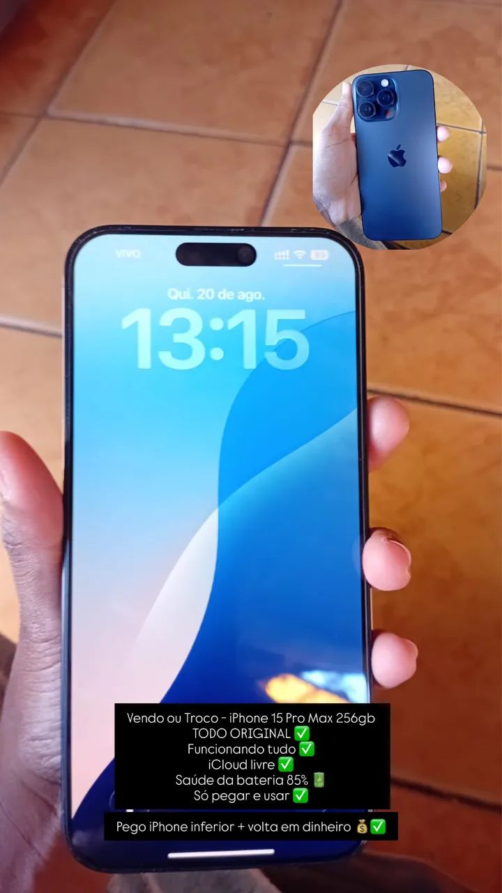 iPhone 15 Pro Max 256GB - Todo Original - Foto 3
