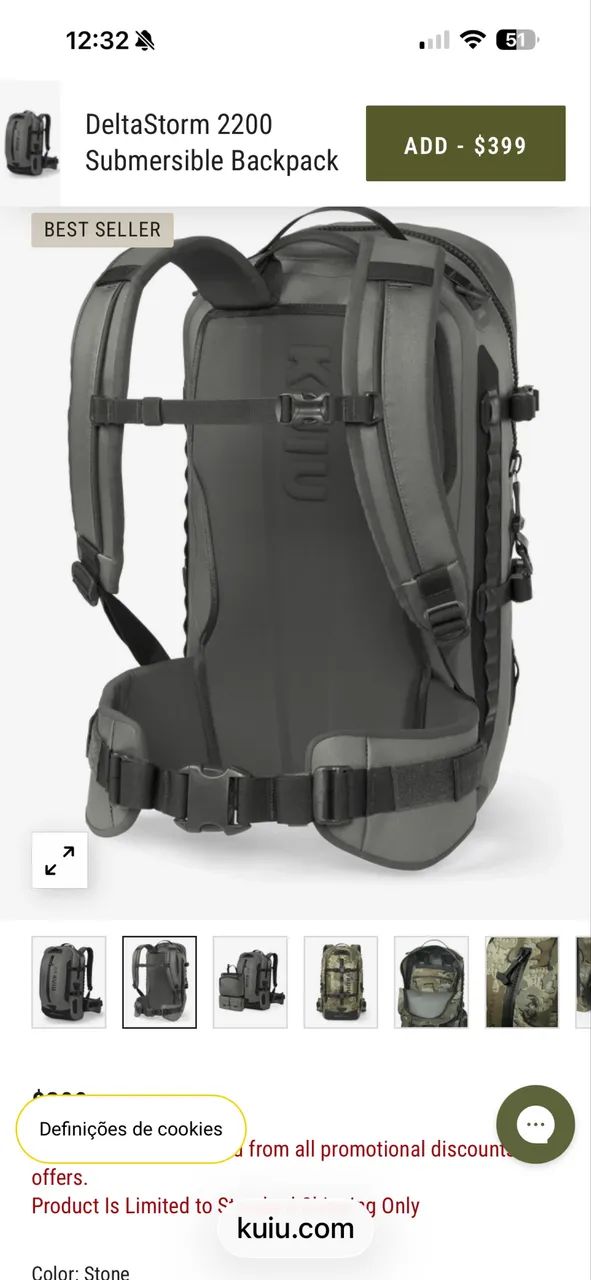 Mochila submersível kuiu Deltastorm 2200  - Foto 2