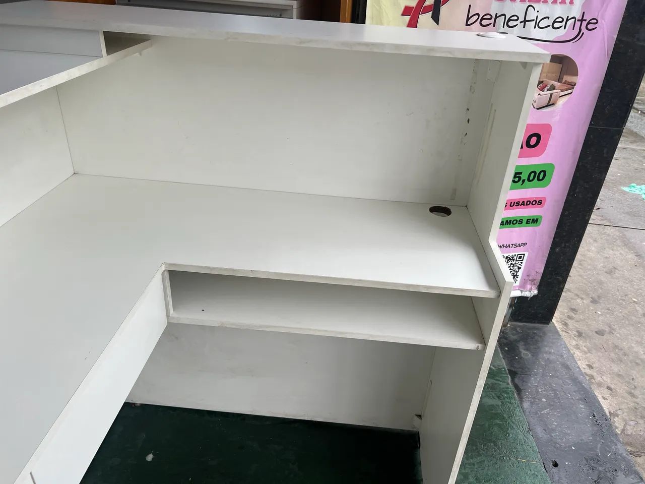 Balcão / Caixa em L Branco - Foto 2