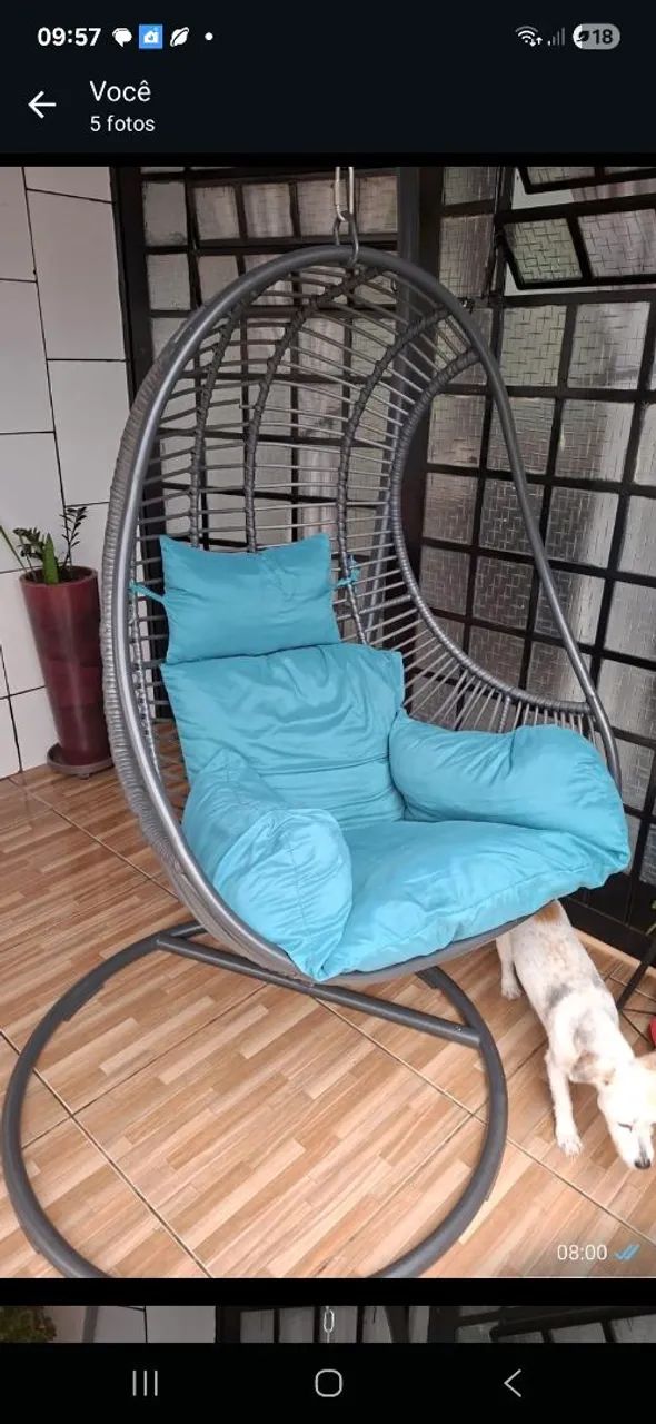 Cadeira de balanço suspensa - Foto 5