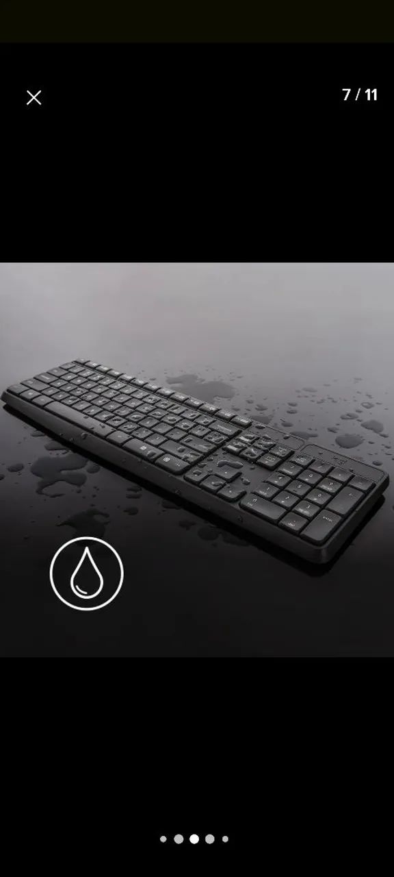 Kit teclado e mouse sem fio Logitech MK 235 - Foto 4