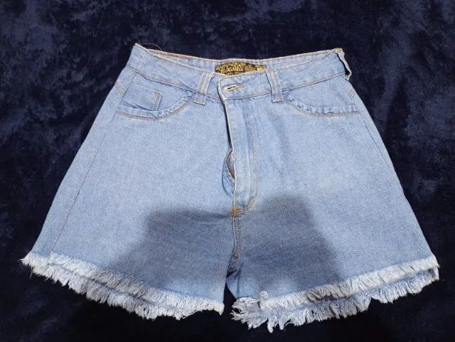 Short Jeans Feminino Num 46 Usado