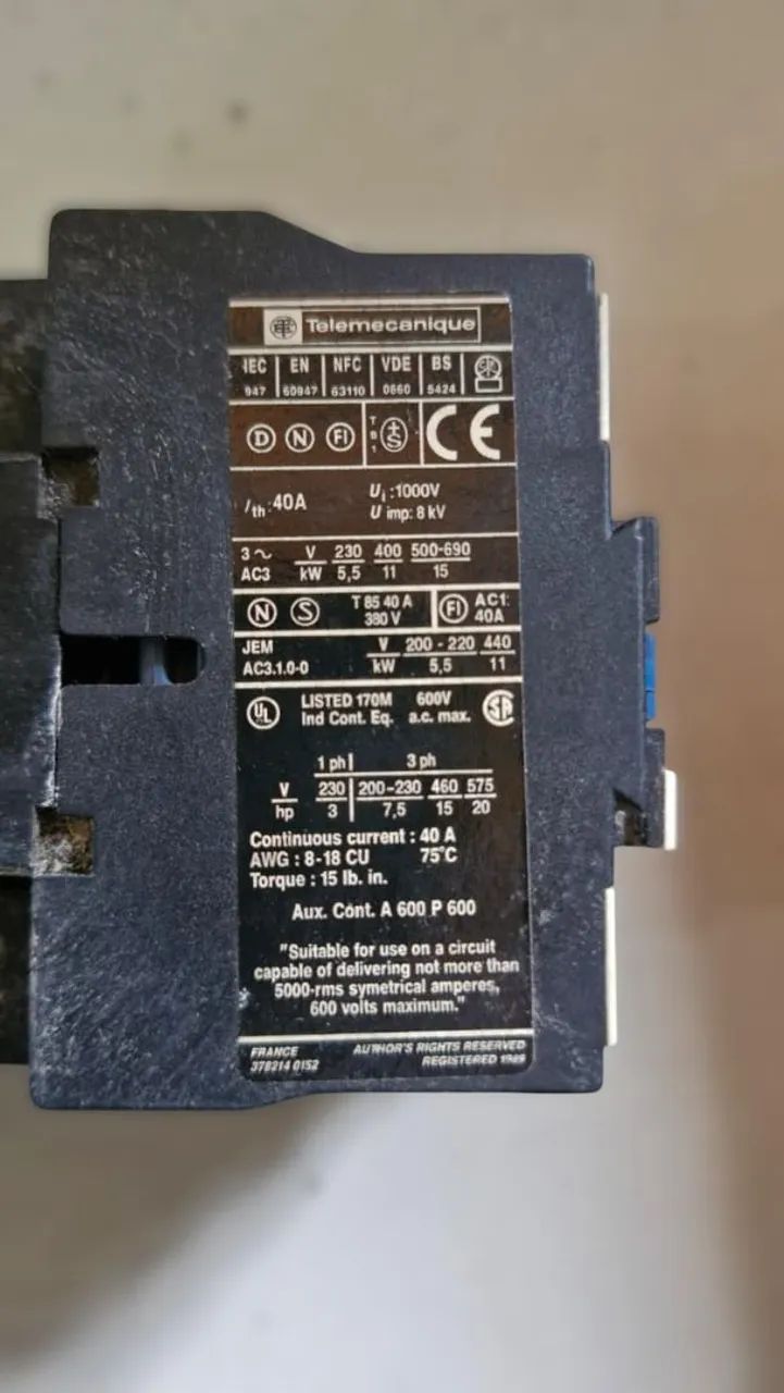 Contator tripolar - Foto 3