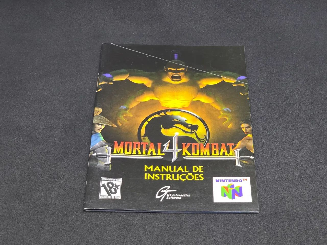 Manual Mortal Kombat 4 64 GRADIENTE ORIGINAL 