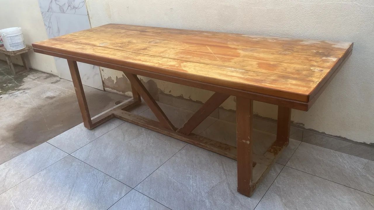 Mesa de madeira maciça  - Foto 2