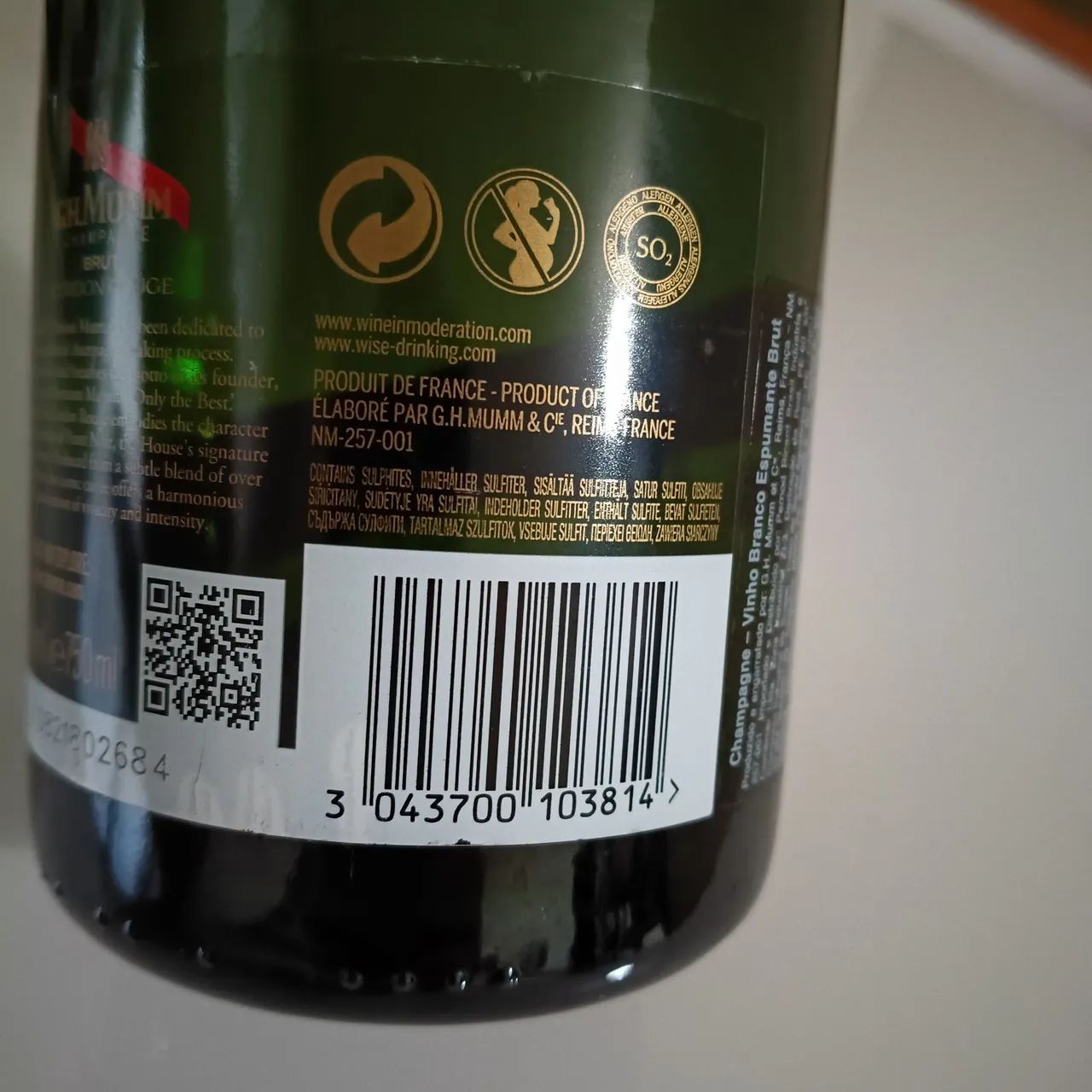 Champagne Mumm Brut (750ml) - Foto 4