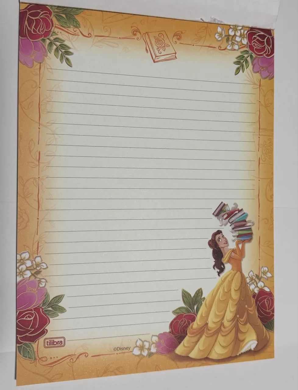 Papel de carta Princesas Disney Tilibra  - Foto 2