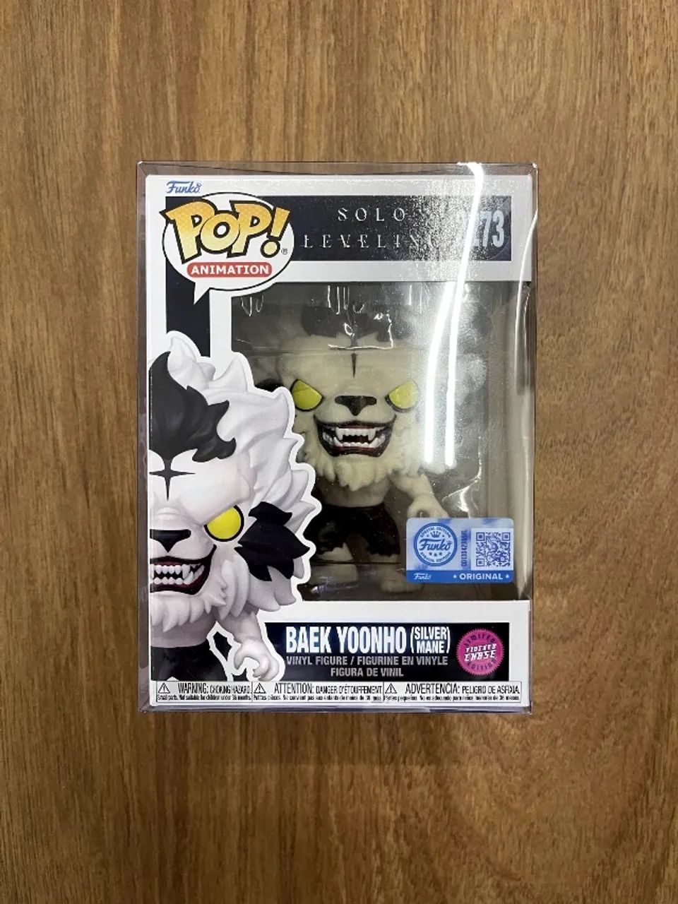 Funko Pop! Baek Yoonho (Silver Mane) *Chase Flocked*  #2273 - Solo Leveling