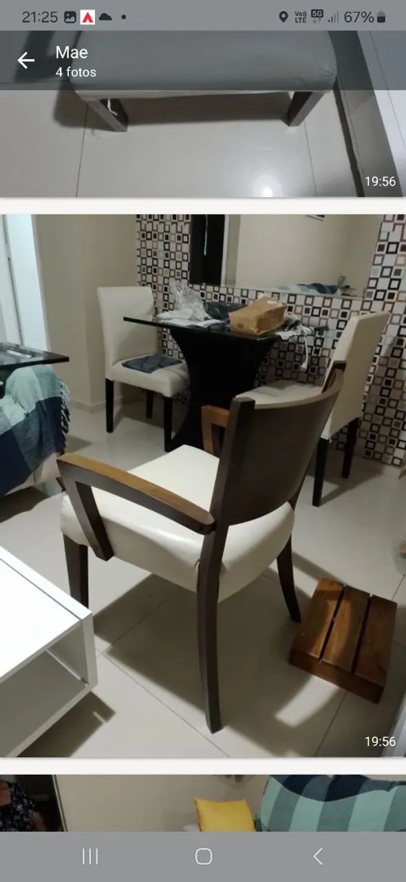 Linda cadeira de sala em madeira  - Foto 3