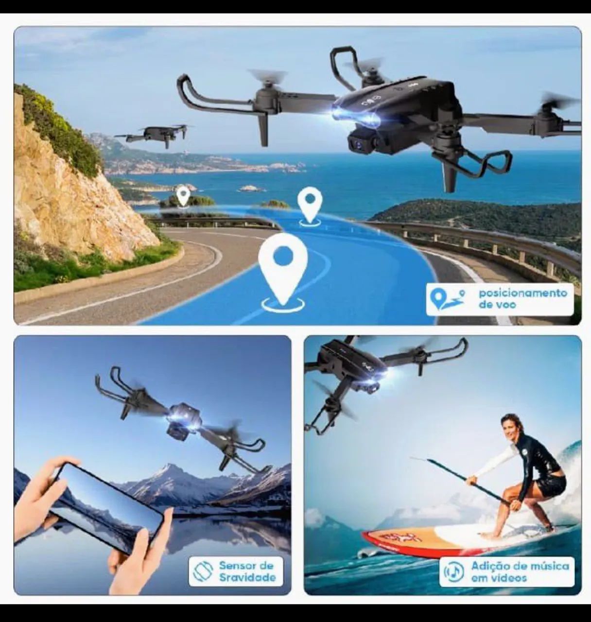 Vendo drone Inova, usado uma única vez, novíssimo. - Foto 2