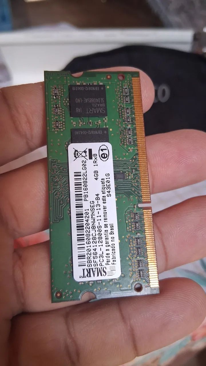 Memória 4gb ddr3 e cooler 5v 