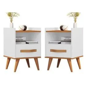 Mesa Cabeceira Par Retro 1 Gaveta - Oferta!! - Foto 4