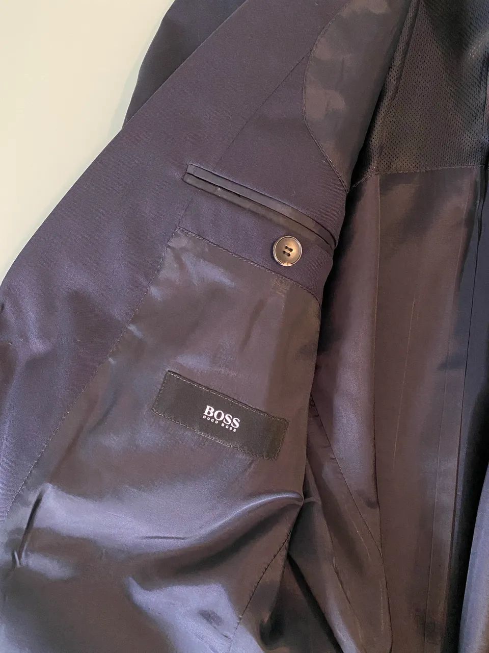 Terno Hugo Boss marinho lã super 120 - Foto 2
