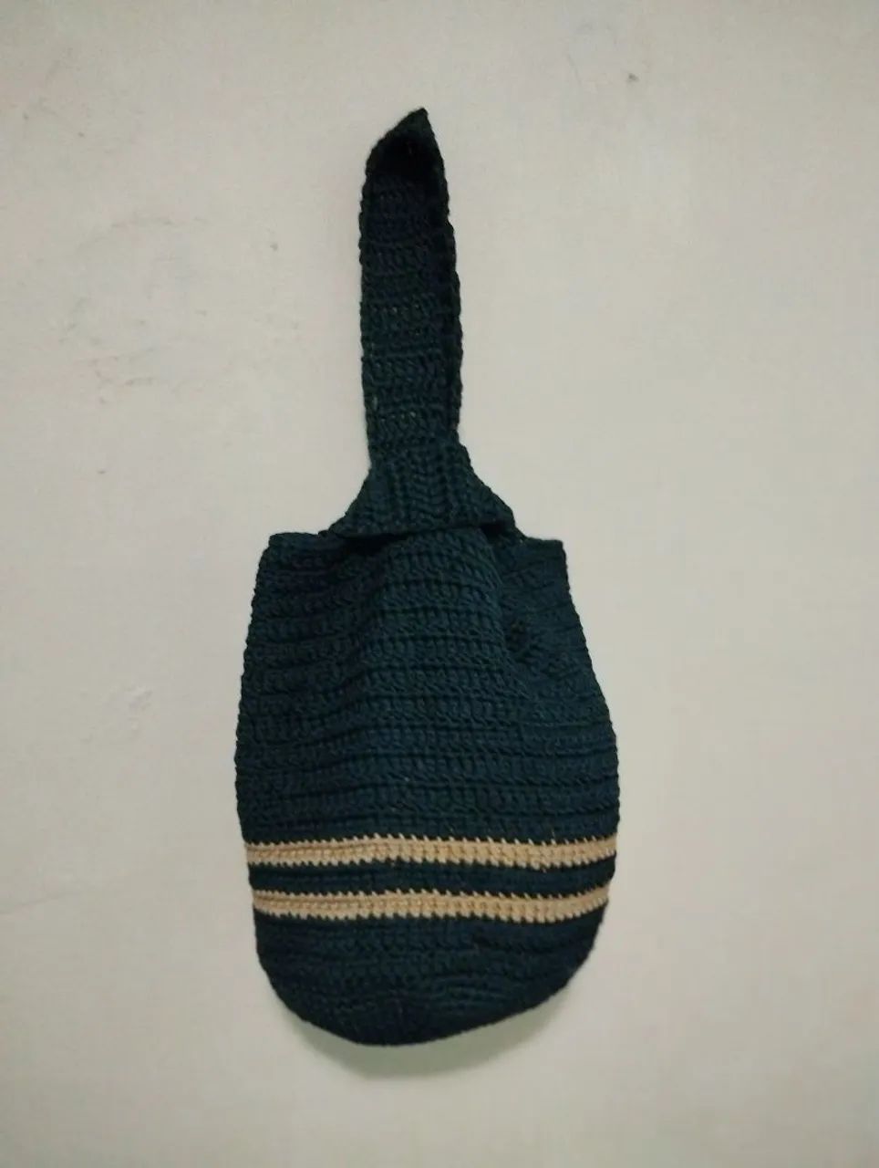Bolsa Crochê Verde Artesanal de Ombro