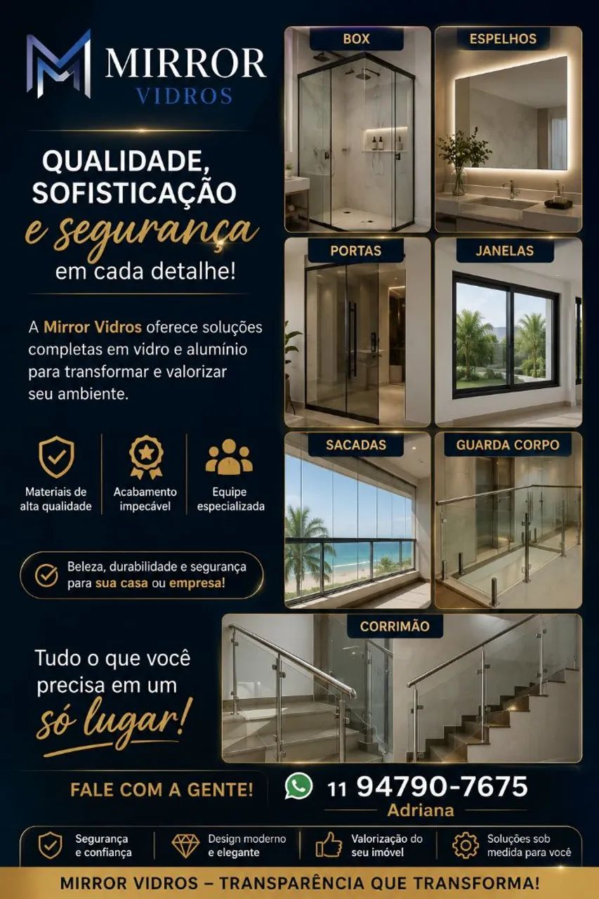 Vidraçaria com preço e qualidade
